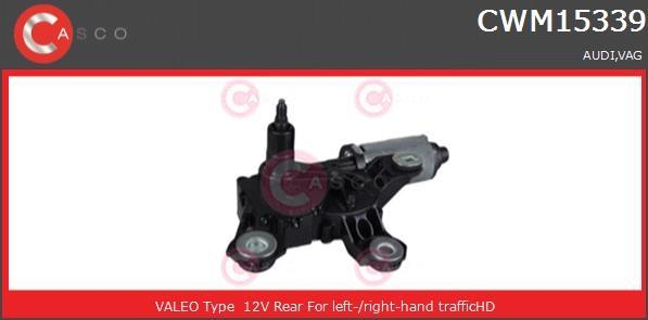 Купить CWM15339GS CASCO Мотор стеклоочистителя Audi A6 Allroad