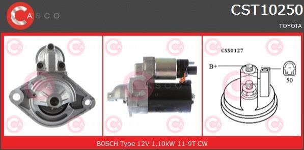 Купить CST10250AS CASCO Стартер Авенсис Т22 (1.6 VVT-i, 1.8 VVT-i)