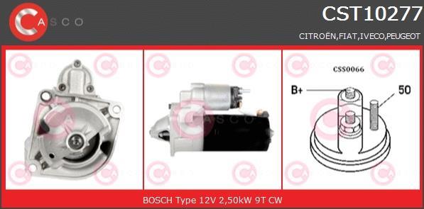 Купити CST10277AS CASCO Стартер Дукато 244 (2.3 JTD, 2.8 JTD, 2.8 JTD Power)