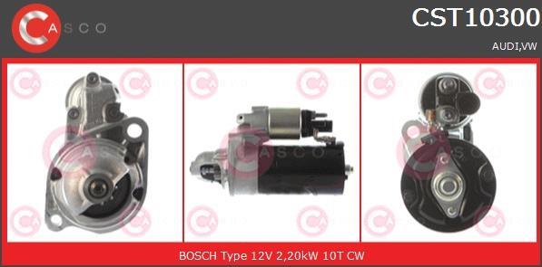 Купити CST10300AS CASCO Стартер Ауді А6 (Аллроад, С6) (2.7 TDI, 2.7 TDI quattro, 3.0 TDI quattro)