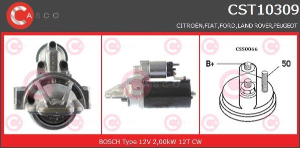 Купить CST10309AS CASCO Стартер Джампер (2.2 HDi 100, 2.2 HDi 120)