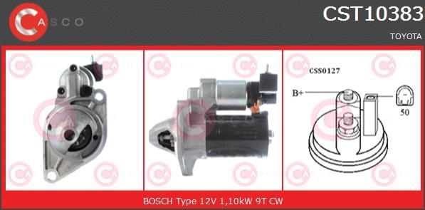 Купить CST10383AS CASCO Стартер Auris 1.4 D-4D