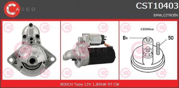 Купить CST10403AS CASCO Стартер БМВ Е90 (Е90, Е91, Е92, Е93) (2.0, 3.0)