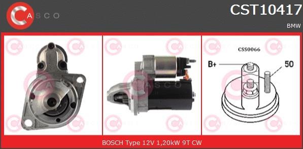 Купить CST10417AS CASCO Стартер БМВ Е81 (116 i, 120 i)