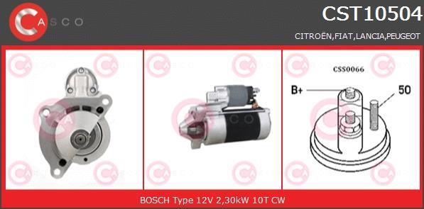 Купити CST10504AS CASCO Стартер Jumper 2.2 HDi
