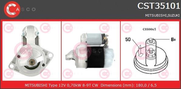 Купити CST35101AS CASCO Стартер Вітара (1.6, 1.6 i 16V)