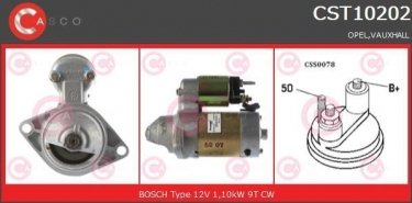 Купити CST10202AS CASCO Стартер Vectra B 1.8 i 16V