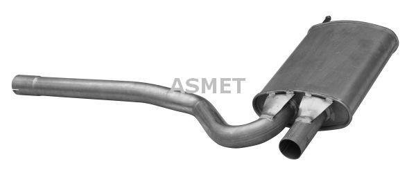Купить 06.010 ASMET Средний глушитель Audi A4 B5 (1.8, 1.8 T)