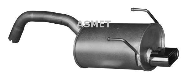 Купить 16.088 ASMET Глушитель Фиат 500 (1.3 D Multijet, 1.4)