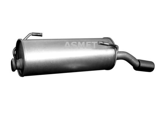 Купить 08.062 ASMET Глушитель Peugeot 206 (1.1, 1.4, 1.6)
