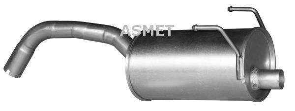 Купить 16.072 ASMET Глушитель Фиат 500 (1.3 D Multijet, 1.4)