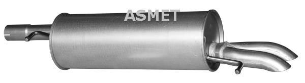 Купить 04.076 ASMET Глушитель Passat B5 1.9 TDI