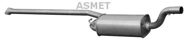 Купити 07.212 ASMET Середній глушник Mazda 3 BK 1.6 DI Turbo