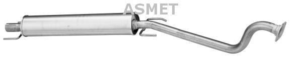 Купити 05.158 ASMET Середній глушник Astra G (1.6, 1.8, 2.0)