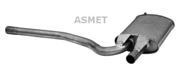 Купить 06.017 ASMET Средний глушитель Ауди А4 Б5 (1.6, 1.9 TDI)