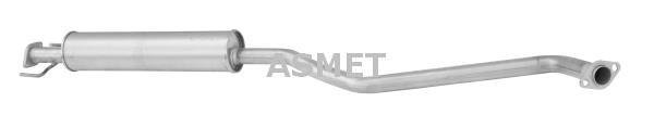 Купити 05.108 ASMET Середній глушник Opel