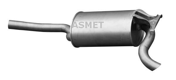 Купити 01.004 ASMET Глушник Mercedes 190 W201 (2.0, D 2.0)