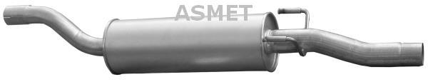 Купити 02.057 ASMET Середній глушник Спрінтер (2.1, 3.0)