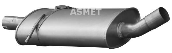 Купити 01.061 ASMET Середній глушник A-Class W169 A 200 CDI