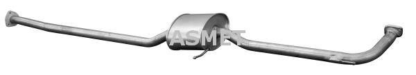 Купить 13.004 ASMET Средний глушитель Аккорд (1.6, 1.9, 2.0, 2.3)