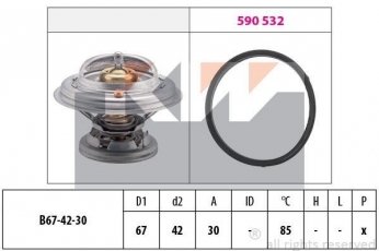Купити 580 280 KW Термостат  Mercedes T1 (2.3, 2.9)