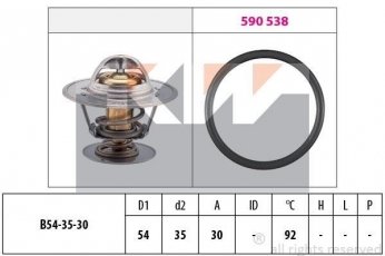 Купити 580 279 KW Термостат  Фронтера (2.3 TD, 2.4 i)