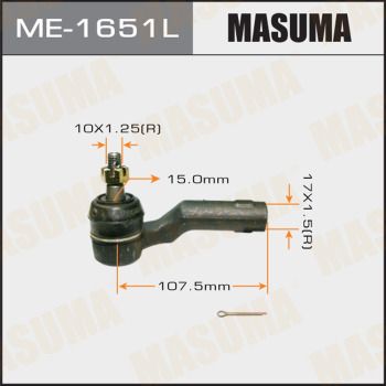 Купити ME-1651L Masuma Рульовий наконечник Mazda 3 (BK, BL, BM)
