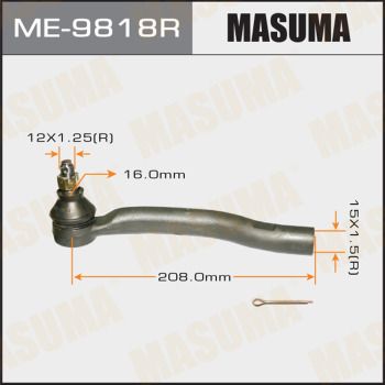 Купити ME-9818R Masuma Рульовий наконечник Camry 50 (2.0, 2.5, 3.5 VVTI)