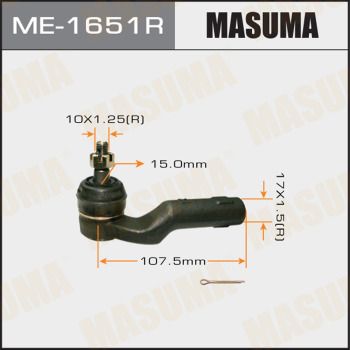 Купить ME-1651R Masuma Рулевой наконечник Мазда 3 (БК, БЛ, БМ)