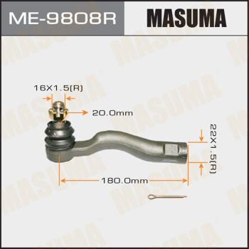 Купити ME-9808R Masuma Рульовий наконечник Ленд Крузер 200 (4.5 D4-D, 4.6 V8, 4.7 V8)