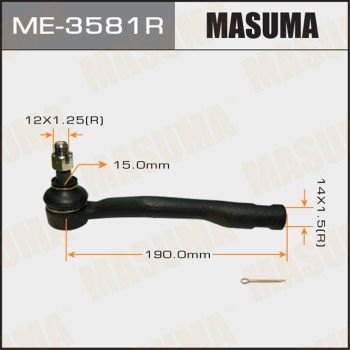 Купити ME-3581R Masuma Рульовий наконечник Авенсіс Т22 (1.6, 1.8, 2.0)