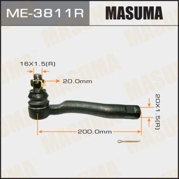 Купити ME-3811R Masuma Рульовий наконечник Land Cruiser 100 (4.2 TD, 4.7)