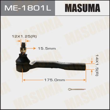 Купити ME-1801L Masuma Рульовий наконечник Мазда 2 (1.3, 1.4, 1.5, 1.6)
