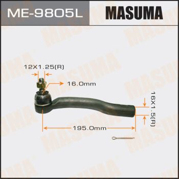 Купить ME-9805L Masuma Рулевой наконечник Rav 4 (2.0, 2.2, 2.4)