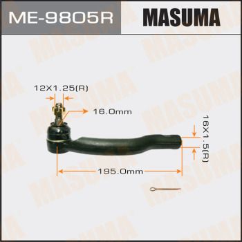 Наконечник рульової ME-9805R Masuma фото 1