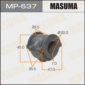 Купити MP-637 Masuma Втулки стабілізатора Максіма А33 (2.0 V6 24V, 3.0 V6 24V)