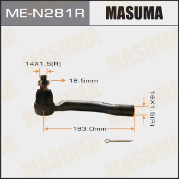 Купить ME-N281R Masuma Рулевой наконечник Pathfinder (2.5 dCi 4WD, 3.0 dCi, 4.0 4WD)