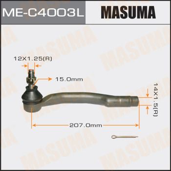 Купити ME-C4003L Masuma Рульовий наконечник Мазда 6 ГH (1.8, 2.0, 2.2, 2.5)