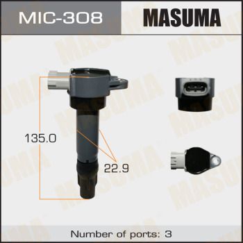 Купить MIC-308 Masuma Катушка зажигания Lancer X (1.5, 1.5 Bifuel, 1.6)