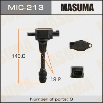 Купити MIC-213 Masuma Котушка запалювання Мікра (1.0 16V, 1.2 16V, 1.4 16V)