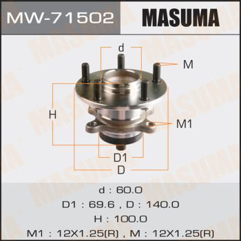 Купить MW-71502 Masuma Подшипник ступицы  Suzuki  