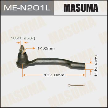 Купить ME-N201L Masuma Рулевой наконечник Кашкай (1.5, 1.6, 2.0)