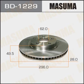 Купити BD-1229 Masuma Гальмівні диски Ауріс 1.8 Hybrid