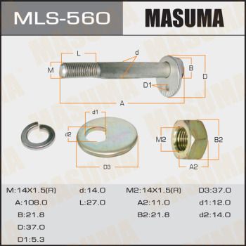 Купити MLS-560 Masuma - БОЛТИ комплект L300 MB111440+MB430151+MB951709+MF430124+MF450408