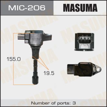 Купити MIC-206 Masuma Котушка запалювання Тіана (2.5, 3.5)