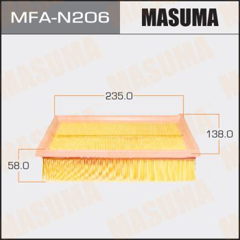 Повітряний фільтр MFA-N206 Masuma –  фото 1