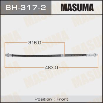 Купити BH-317-2 Masuma - ГАЛЬМ.ШЛАНГИ FRONT, LH, COROLLA AE103, 95-97