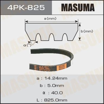 Купити 4PK-825 Masuma Ремінь приводний  Субару