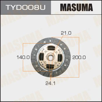 Купити TYD008U Masuma Диск зчеплення Ярис 1.3 16V
