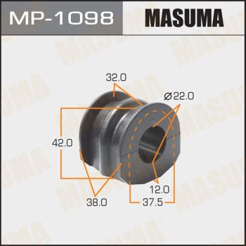 Купити MP-1098 Masuma Втулки стабілізатора Ніссан Жук (1.6 DIG-T, 1.6 DIG-T NISMO RS)